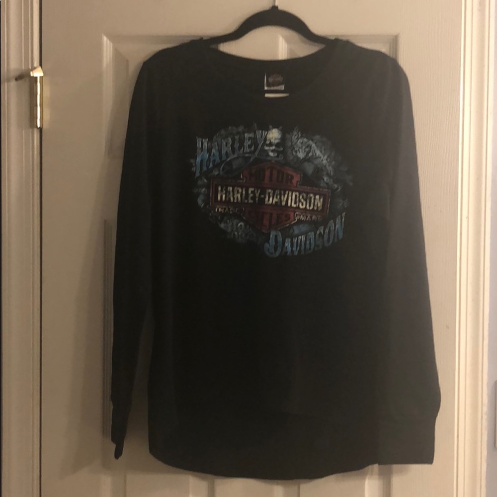 Harley Davidson- NWT Open Neck French Terry Shirt